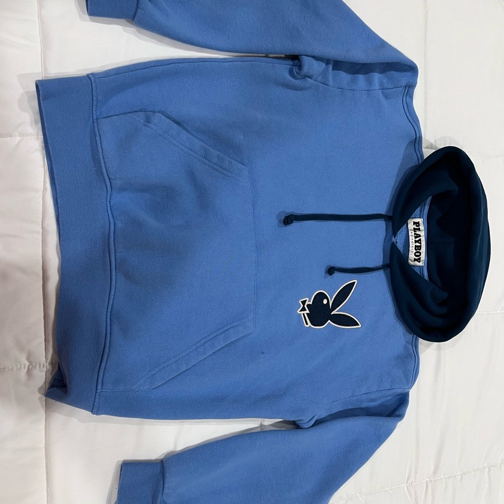PLAYBOY Blue and Navy Hoodie (by Pacsun)